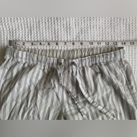 Victoria’s Secret Cotton Mayfair Blue White Pinstripe Pajama Set - Size Small - Picture 11 of 16